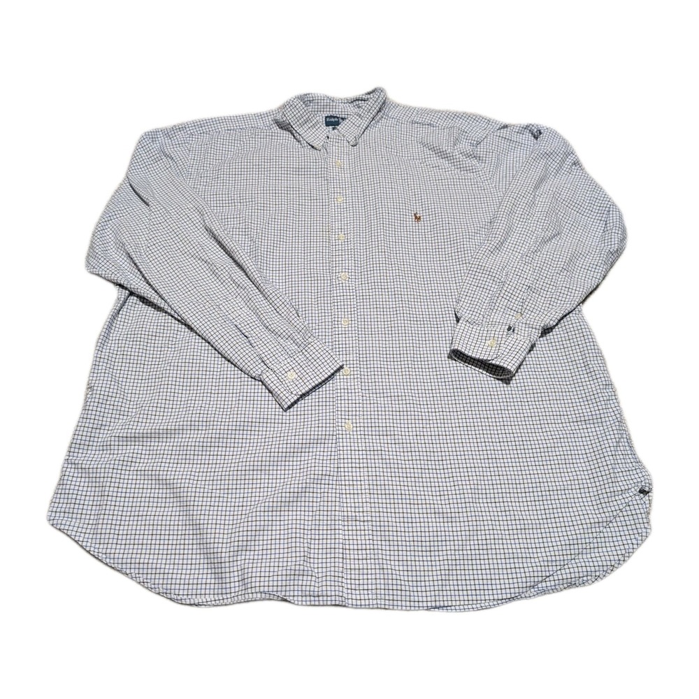 Ralph Lauren Shirt Mens 3XLT Multicolor‎ Plaid Americana Flesh Pony  Preppy